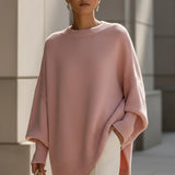 Malin | Oversized Strickpullover mit asymmetrischem Saum