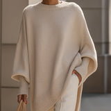 Malin | Oversized Strickpullover mit asymmetrischem Saum