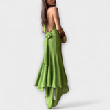 Elodie - Schickes asymmetrisches Maxikleid