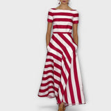 Janell - gestreiftes Maxikleid
