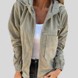 Zoé Sweatjacke in Braun