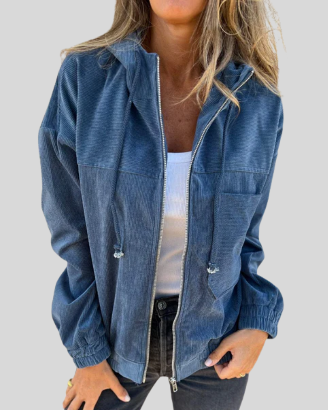 Zoé Sweatjacke in Blau
