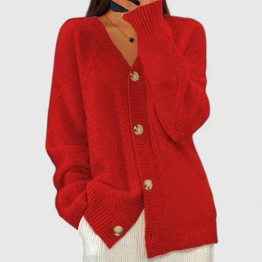 Solveig Cardigan in Rot