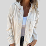 Zoé Sweatjacke in Weiss