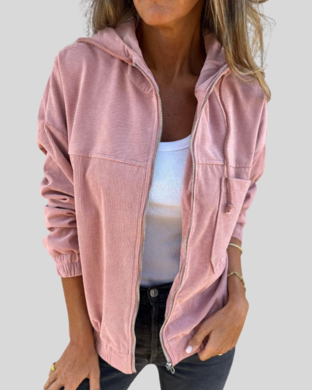 Zoé Sweatjacke in Rosa