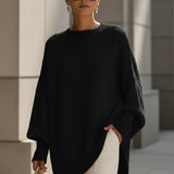Malin | Oversized Strickpullover mit asymmetrischem Saum