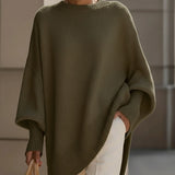Malin | Oversized Strickpullover mit asymmetrischem Saum