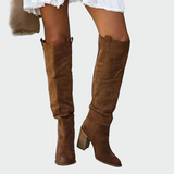 Caroline | Bequeme kniehohe Lederstiefel