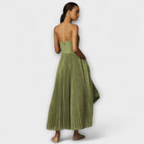 Marilyn - Faltenrock Midi Kleid aus Tüll mit Bustier-Design