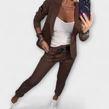 Malou - Koordiniertes Set aus Top, Jacke und Hose