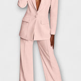 Annemarie | Schwarzes Blazer-Set