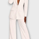 Annemarie | Schwarzes Blazer-Set