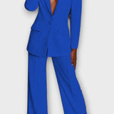 Annemarie | Schwarzes Blazer-Set
