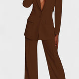 Annemarie | Schwarzes Blazer-Set
