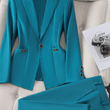 Theres | Grünes Blazer-Set