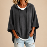 Fleur Kapuzenpullover in Grau