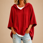 Fleur Kapuzenpullover in Rot