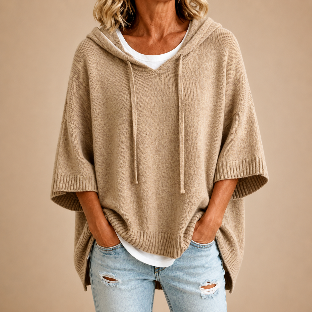 Fleur Kapuzenpullover in Khaki