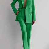 Anja | Dunkelblaues Blazer-Set