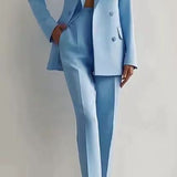 Anja | Dunkelblaues Blazer-Set