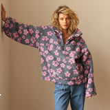 Daisy | Fleece-Pullover mit Blumenmuster