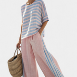 Lara | Weiches Pastell-Leinen-Set