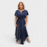 Anni – Maisonel Drapiertes Rockkleid
