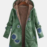 Sage – Sherpa-Jacke mit Tribal-Muster