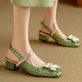 Mathilde – Elegante Damenschuhe mit floralem Detail