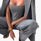 Mirjam | Graues Eleganz-Set