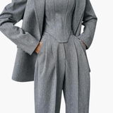 Mirjam | Graues Eleganz-Set
