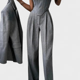 Mirjam | Graues Eleganz-Set
