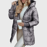 Maria – Langer und warmer Mantel mit Kapuze