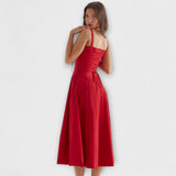 Zipporas - Taillierte Bustierkleid mit modernem Frühlingsblumenprint
