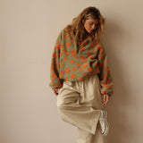 Daisy | Fleece-Pullover mit Blumenmuster