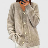 Solveig Cardigan in Khaki