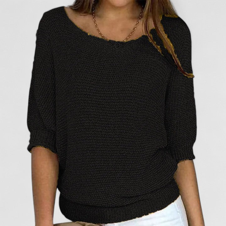 Monique Strickpullover in Schwarz