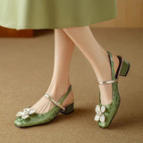 Mathilde – Elegante Damenschuhe mit floralem Detail
