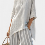Eveline | Asymmetrisches Leinen-Set