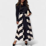 Hedda - Largo Hemdblusenkleid mit Gürtel