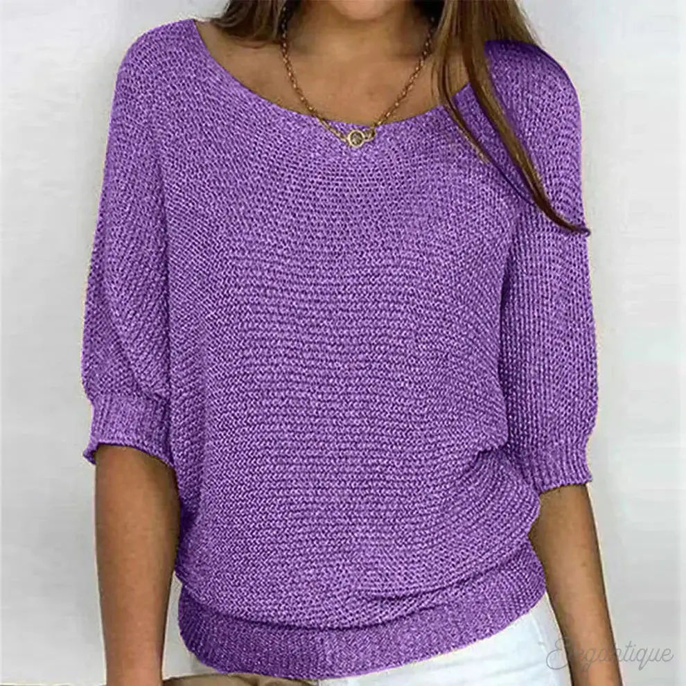 Monique Strickpullover in Lila