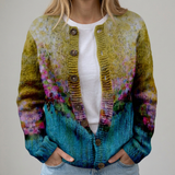 Hanna | Florale Herbst-Strickjacke