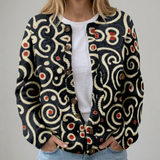 Johanna | Florale Herbst-Strickjacke