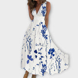 Romy - Floral V-Neck Kleid
