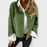 Lena - Stylische Kurze Jacke mit Rundhalsausschnitt