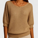 Monique Strickpullover in Beige