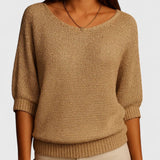 Monique Strickpullover in Beige