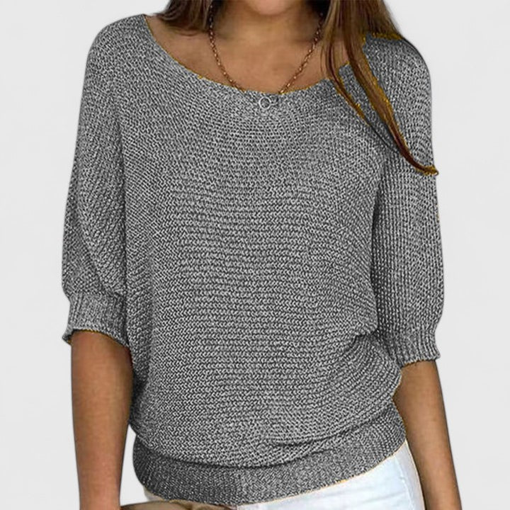Monique Strickpullover in Grau