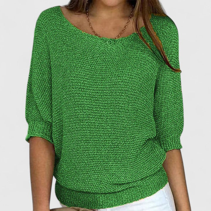 Monique Strickpullover in Dunkelgrün